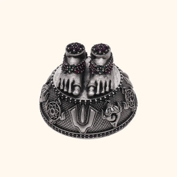 925 Silver Charan Paduka Antique - Silver Idols / Murti online